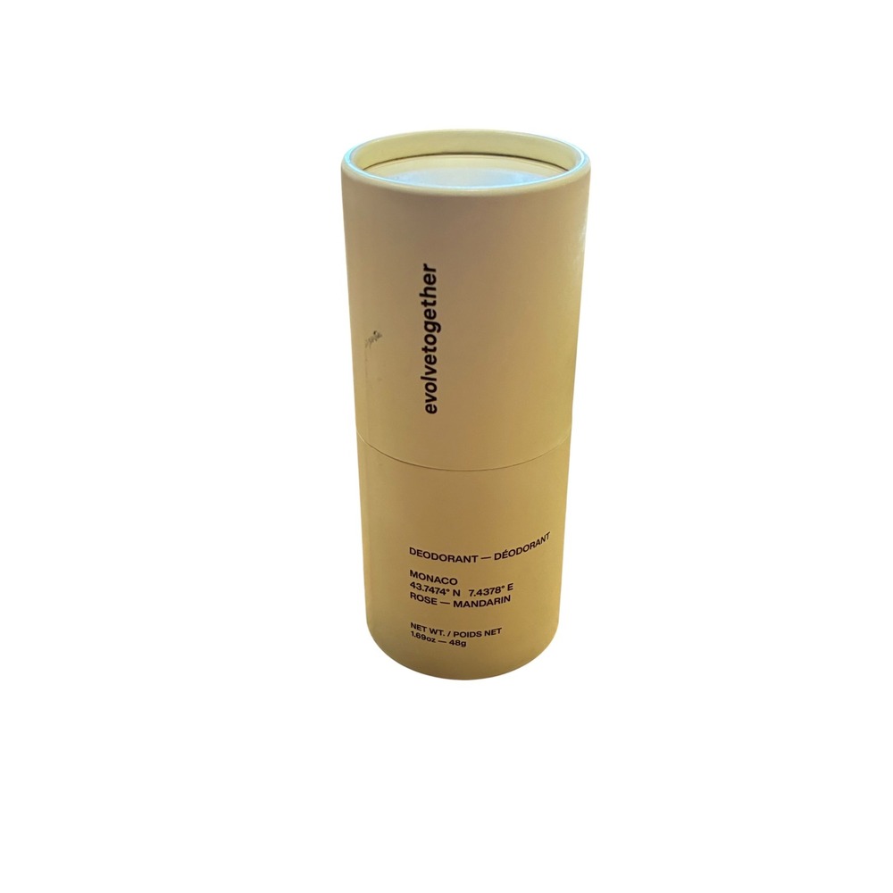 Evolvetogether Natural Deodorant MONACO Rose Mandarin Plant-Based Aluminum Free